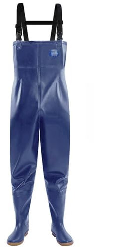 Aikelai Scafandro da Pesca, Waders Pesca Neoprene da Uomo, Trampolieri da Pesca, Stivali da Uomo Impermeabili, Waders Pesca Abbigliamento(IT, Numero, 43, Regular, Regular, Blu)