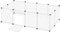 NAIZY Freigehege 12Pcs Laufstall 145x75x48cm Laufgitter Welpenlaufstall Weiß Kleintiergehege 35x45cm per Stück Freilaufgehege DIY Erweiterbar Kaninchen Meerschweinchen Gehege, mit Tür