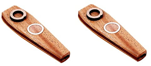 MILISTEN 2st Kazoo Schlaginstrumente Orff-instrument Zubehör Für Mundharmonikas Holz-mundharmonika Multipack Leichtes Instrument Spielzeuggitarre Mundflöte Hölzern Musik Kind Ukulele