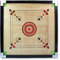 V4L Carrom – mittelgroßes Brettspiel (10 Stück Carrom-Brett) (66 x 66 cm außen) (58,9 x 58,4 cm innen), kostenloses 3,8 cm Münzspiel und GHT-4-Aufkleber