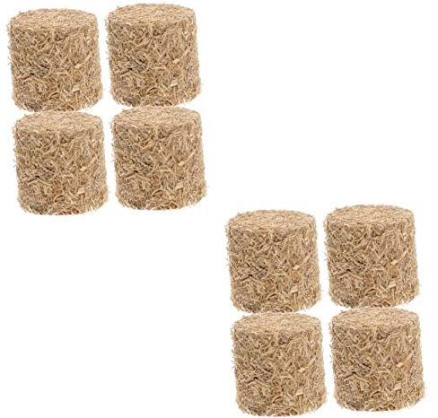 Toyvian 2 Sets Mini-strohballen Wohnzimmer- Künstliche Heuhaufen-Dekorationen Für Den Bauernhaus-Stil 4 Stück