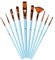 10St Aquarellpinsel acrylbilder Acrylic Paint Pinsel Pinsel Aquarell-Gouache-Malpinsel Pinsel für Acrylmalerei Pinsel zum Malen roter Pol Gouachepinsel die Bürste Ölpinsel hölzern