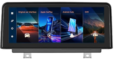 AUTOABC Wireless Carplay/Android Auto 10.25'' Multimedia Radio Linux Touch Screen per BMW 1 2 Serie F20/F21/F22 2013-2015 Sistema NBT AirPlay/Auto Link/USB HD Risoluzione 1920 x 720