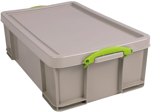 Really Useful Box Aufbewahrungsbox 50 Liter, recycelt, grau 5 Stück