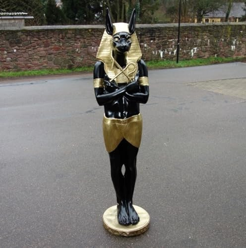 XXL Premium Anubis ägypt. Figur lebensgross 180 x 42 x 40 cm Garten Deko Figur inkl. Spedition