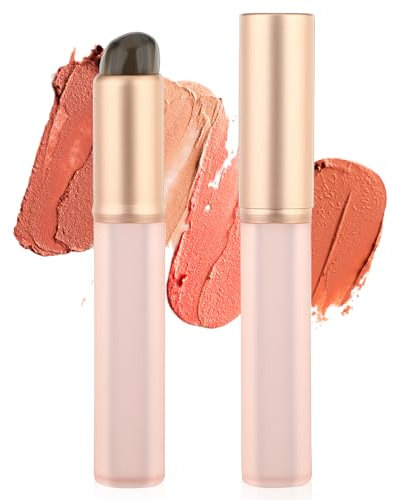 Amabro 2 pennelli in silicone per labbra, applicatore per rossetto riutilizzabile con copertura antipolvere per lucidalabbra, balsamo per labbra, maschera per labbra, maschera portatile da viaggio,