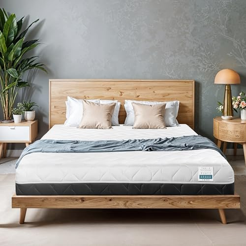 TANHK Materasso Matrimoniale 120 x 200 Wave Memory 100% Made in Italy | Supporto Ortopedico a Doppio Strato | Elevata Traspirabilita, AirFoam | Sfoderabile