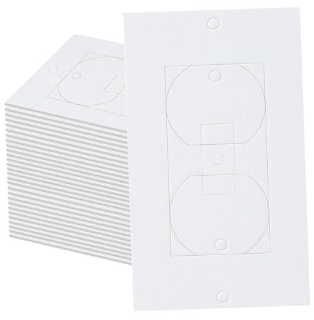 Folpus Lot de 30 Plaques D'étanchéité pour Prises Murales, Plaques de Protection Professionnelles pour Prises électriques, Coussinet Isolant pour Appartement