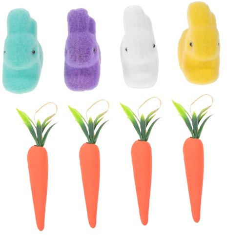 Vaguelly 8 Stücke Ostern Karotte Dekorationen Ostern Hängen Ornament Schaum Bunny Ornamente für Babys