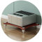 Meuble audio HiFi moderne avec pieds absorbant les chocs pour consoles de jeux et appareils de diffusion en continu Marron 60 x 48 x 10 cm