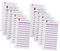 ROMISBABA 60 Blatt Budget-Tracking-Karte Budgetkarte Challenge-Tracker Bargeldumschläge für die Budgetierung Sparbuch Budgetumschlag Assistent Tragbarer Budgetplaner Budgetversorgung Papier