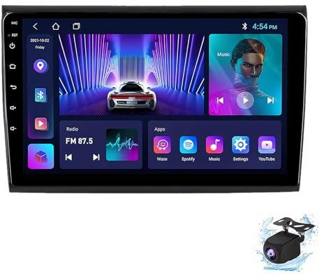 BUOZCHY Autoradio Stereo Android 14 Doppio DIN 9 Touchscreen per Fi-at Bravo 2007-2012 con Carplay, Navigazione GPS, Telecamera di Backup AHD, comandi al Volante, Radio FM/Bluetooth/USB (P2 (2G+32G))