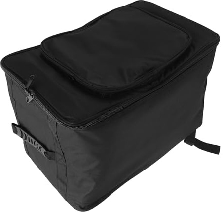 Aufbewahrungstasche für Trommeln, Schwarzer Rucksack | Oxfordgewebe, Polyester und Baumwolle, Leichtes Design, Großes Volumen, mit Tragegriff Zufälliger Stil