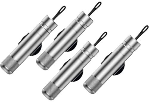 Generico Breeker - Rompivetro Breeker, strumento di emergenza for rompere i vetri delle auto nuove Martello sicuro for rompere i vetri 'auto sott'acqua N1124(4PCS-Sliver)