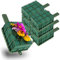 com-four® 6x Steckmasse für Blumengestecke mit Halter und Gitter - Steckschaum für Frischblumen - Steckschwamm zum Basteln für Hochzeit und Geburtstag