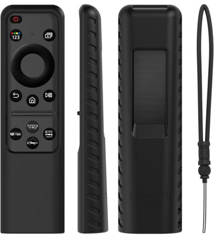 IKOPFLN Custodia Telecomando per Solar Cell TM2360E TM2361E Guscio Telecomando per Samsung Protezione Telecomando BN59-01432D BN59-01432J Remote Cover(Nero)