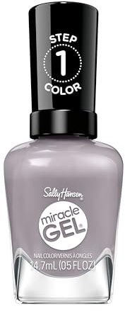 Sally Hansen Miracle Gel Supercharged Pinks Fog-et Me Not Color Grip Complex Long Lasting Nail Polish 0.5 oz