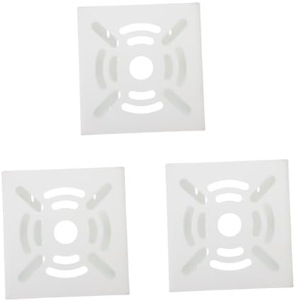 HEALSOPTHY 3 Stück Verstellbare Stahl Halterungen für Überwachungskameras Weiße Wiederverwendbare CCTV Mastmontageadapter für Outdoor Top Mounting