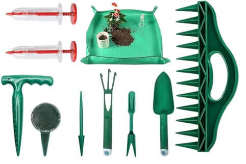 Gartengeräte mit Hand – manueller Streuer für Gartenarbeit, Pflanzmatte | für Pflanzen, Stecklinge, Tomaten, Paprika, Rasen, Innen- und Außenbereich, Gartenbau