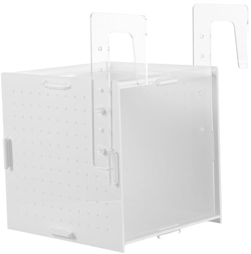 Levemolo Fischzuchtbox Acryl 15x15x15cm Isolierbox Aquarium mit Saugnäpfen für Jungfische Aufzucht Becken Aquarienzucht Isolationsbox