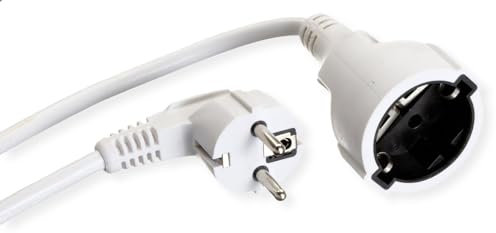 BACHMANN 341.288 Strom Verlängerungskabel 16A Weiß 7.50m H05VV-F 3G 1,5mm²