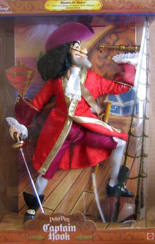 Peter Pan Captain Hook Disney Poupée collector édition limitée Masters of Malice (1999)