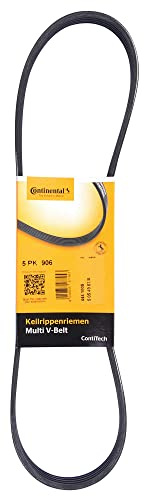 CONTITECH 5PK906 V-ribbed belt, Black/White