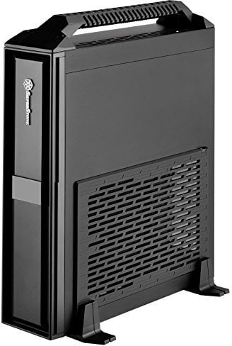 SilverStone SST-ML08B-H - Milo Slim HTPC Mini-ITX Computer Case, with Handle, black