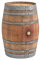 Tonneau de Decoration, Baril de vin comme Table Bar 225 litres en Bois de chêne Massif (Bois Naturel)