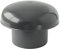 FIRST PLAST CDVM125A Chapeau de Ventilation tête exalateur en PVC, Noir, ø 125 mm