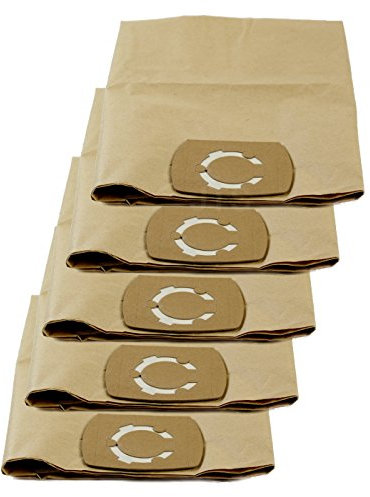 DeClean Staubsaugerbeutel Staubbeutel für Staubsauger Nass-Trockensauger 5 Stück kompatibel mit WAP SQ 550-11 550-21 550-31