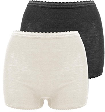 Sangora 2er Sparpack Woll-Damen-Pagenschlüpfer 7960751, S-XXL 36-54