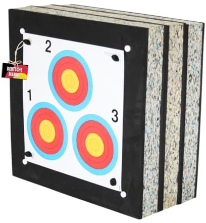 Stronghold Schaumscheibe Black Edition Max bis 80lbs (60x60x30cm) | Zielscheibe für Bogen und Armbrust