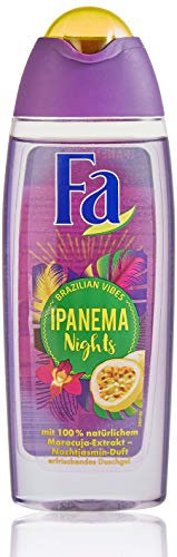 FA Duschgel Brazilian Vibes Ipanema Nights mit 100% natürlichem Maracuja-Extrakt und Nachtjasmin-Duft, 1er Pack (1 x 250 ml)
