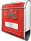 banjado® Design Briefkasten personalisiert Postkasten Nostalgie 38,5x46,5x13cm & 2 Schlüssel - Briefkasten Stahl Silber Zeitungsfach pulverbeschichtet - Postkasten A4 Einwurf inkl. Montagematerial