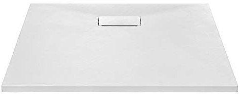 Festnight Bac de Douche SMC Receveur de Douche Blanc 90 x 90 cm