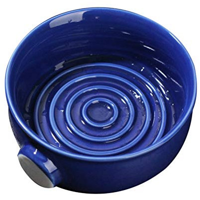 Calayu Bol à mousse de rasage, bol de savon à raser durable en céramique pour homme, gobelet à savon en céramique haute performance, facile à nettoyer, pour raser la mousse de nettoyage