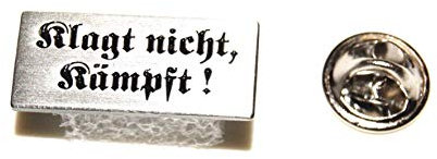 Textilhandel Hering Klagt Nicht, kämpft! l Anstecker l Abzeichen l Pin 20