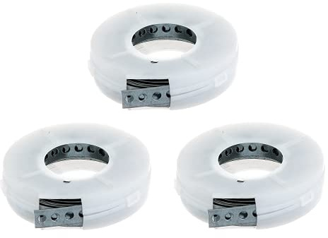 Alberts 334673 Lochband | mit oder ohne Abrollkasette | sendzimirverzinkt | Breite 17 mm | Länge 3 m | 3er Set