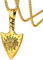FaithHeart goldener Wikinger Speer Anhänger Halskette Viking Pfeil Halskette mit Geschenkebox für Geburtstag Vatertag Valentinstag