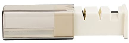 SHARPAL 192H Afilador de cuchillos de rodillo con ruedas de diamante y cerámica, herramienta de afilado de cuchillos de 3 etapas, cuchillo de chef de cocina de bolsillo y afilador de tijeras