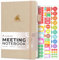 Clever Fox Meeting Notebook - Work & Business Organizer mit Notizen & Aktionspunkten - Notizblock für Projektmanagement & Meetings, A5 (Seehell)