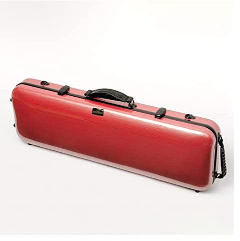 Roter Geigenkasten 4/4 Kohlefaser-Rechteck Geigenteile Im Modestil Fachmann Geigenkoffer