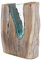 GURU SHOP Vase en verre recyclé Teakhoklz M13, blanc, 33 x 25 x 8 cm, vases et pots de fleurs