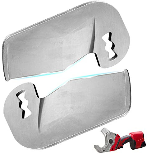 2 Stück 48-44-0405 M12 Ersatz-Scherklinge kompatibel mit Milwaukee, PVC-Kunststoffrohr, austauschbare Klinge für 2470-20, 2470-21 Scherwerkzeug, schneidet PVC, ABS, CPVC, PEX-Schlauch, Gummischlauch