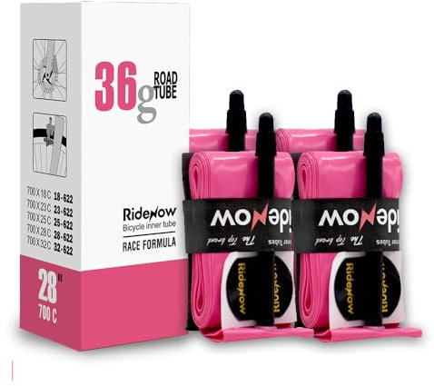 Ridenow Fahrradschläuche aus TPU, 700 x 18–32 C, mit 45/65/85 mm Presta-Ventil, 2/4 Stück