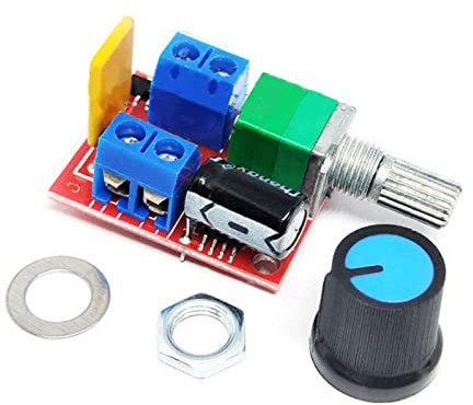 ZEZEFUFU Modulo regolatore di velocità DC Mini DC 3V-35V 5A 90W PWM Regolatore di velocità del motore di controllo Regolare Interruttore Dimmer LED