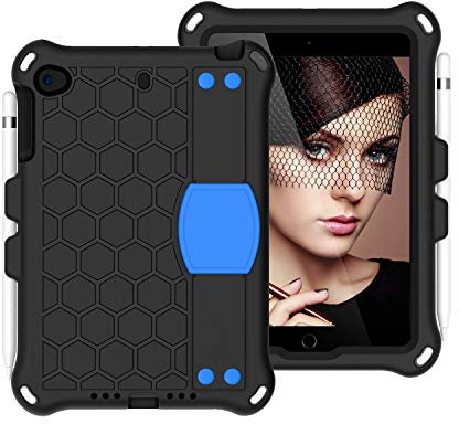 Strapazierfähige Schutzhülle, kompatibel mit Kinderhüllen, kompatibel mit iPad Mini 5, 4, 3, 2, 1, leicht und stoßfest, EVA + PC, Tablet-Hülle, robust, stoßfest, Handgriff, Schultergurt
