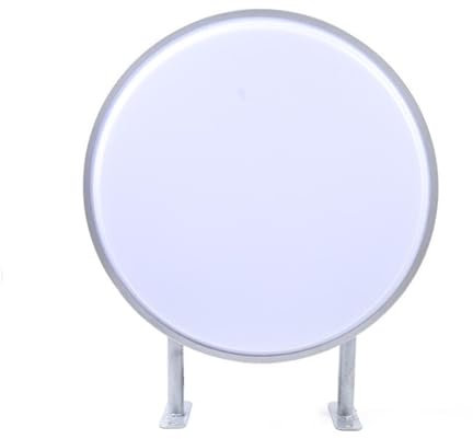 LED Leuchtkasten, Doppelseitig Rund Leuchtbox 50 cm Leuchtschild Leuchtreklame Lichtwerbung für Restaurants, Imbissbuden, Geschäfte