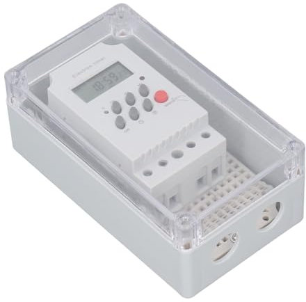 Pool Pump Timer, 7 Day 28 On/Off Programmable Timer Switch, Outdoor Waterproof Swimming Pool Timer Box for Pool Pump, Water Heater, SPA, Motor (AC .220V)